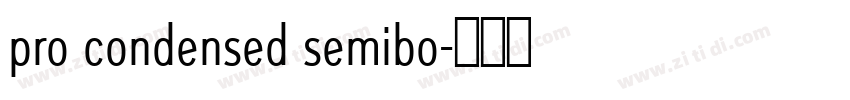 pro condensed semibo字体转换
